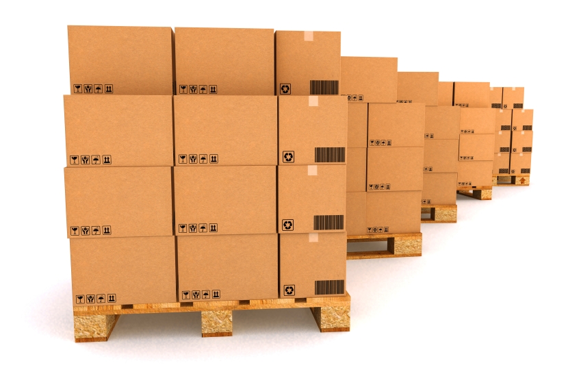 Cardboard boxes. Cargo, delivery and transportation logistics storage.
